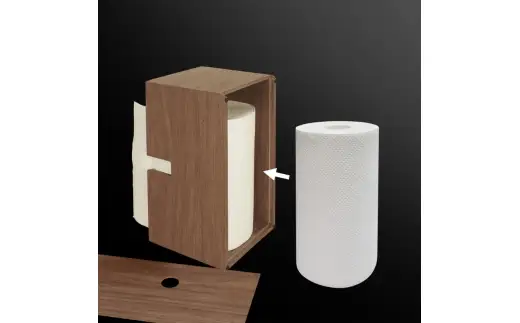 Bosk バスク キッチンタオルケース S ブラック タツクラフト 【Tk171】【ttcf043】