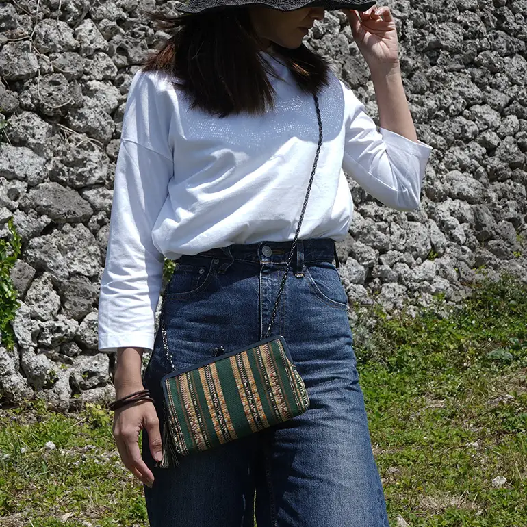 shuriori minibag　深緑 182-1