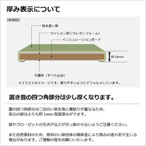 【国産】特上 置き畳 9枚セット 畳 琉球畳 ユニット畳 い草 約82×82cm×厚み1.6cm 縁なし畳 半畳 日本製 天然素材 たたみ フローリング【離宮/9枚】