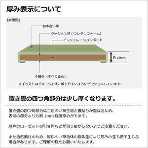 【国産】置き畳 4枚セット 畳 琉球畳 ユニット畳 い草 約65×65×1.5cm厚 イ草 縁なし 日本製 コンパクト【小春/4枚】