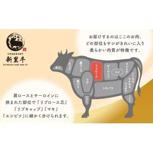 石垣島産 黒毛和牛 新里牛 極厚リブロースブロック（1kg×1）1kg ステーキ 焼肉 バーベキュー SZ-75