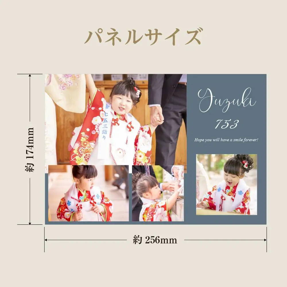 アイフォト 写真パネルIV 【スチールブルーパネル】イーゼル付き