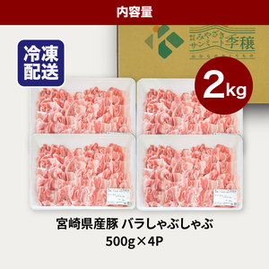 宮崎県産豚バラしゃぶしゃぶ用 2㎏_K16_0183_1