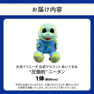 大分トリニータ公式マスコットぬいぐるみ「“圧倒的”ニータン」 R09004