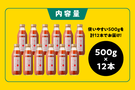 スパルタ生まれの笑ちゃんのトマトジュース 500g×12本  笑ちゃん トマトジュース ジュース 野菜ジュース トマトジュース ミニトマト フルーツトマト トマト 食塩不使用 GC-32
