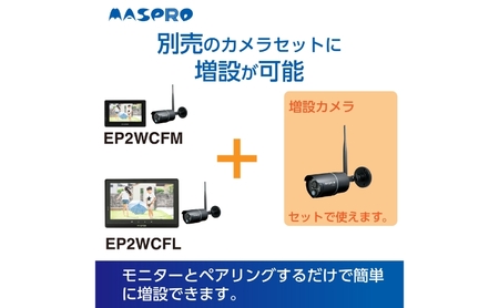 防犯カメラ 防犯カメラセット用 EP2WCF-C １台 別売 オプション カスタマイズ ワイヤレス ワイヤレスカメラ 録画 イタズラ 屋外 屋内 防犯 カメラ 電化製品 セキュリティー センサー 電化製品 簡単 愛知 愛知県 日進市