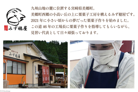 【2日で1,000個完売！】 栗きんとん 穂垂 3個入り [栗菓子工房みず穂屋 宮崎県 美郷町 31at0017]