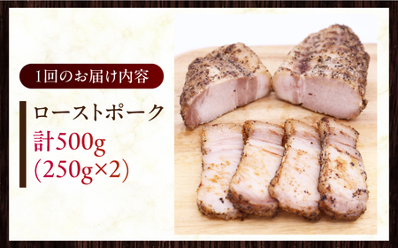 【全12回定期便】放牧豚 ローストポーク 2個（250g/個） ハム おかず オードブル 豚肉 [AXBA037]