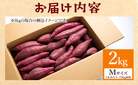 さつまいも(紅はるか) Mサイズ 2kg【さつまいも 香南市産さつまいも おすすめさつまいも 甘いさつまいも 人気さつまいも さつまいも 期間限定さつまいも】 at-0058