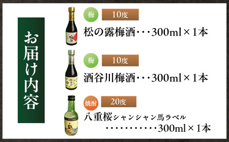 にちなん 焼酎 飲み比べ ミニボトル セット 合計3本 アルコール 国産 お酒 地酒 晩酌 芋焼酎 麦焼酎 梅酒 飲料 宅呑み 家呑み 宅飲み 希少 ロック 水割り お湯割り ソーダ割 人気 おすすめ 詰め合わせ 贈り物 ギフト 贈答 プレゼント 宮崎県 送料無料_BA88-24
