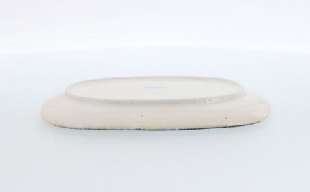 【美濃焼】ブランケット 丸角型 19cm長辺皿 4枚セット 美濃焼【カネ定製陶】[MEI026]