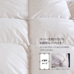  布団『Made in Fujiyoshida』羽毛掛けふとん ( シングル ) ブラウン 布団