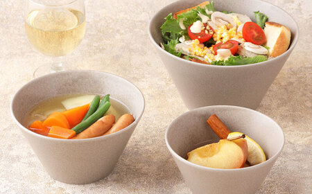 【美濃焼】 色が選べる MINO_works 食器3点セット ボウル 3サイズ  【EAST table】 ボウル 器 モダン[MBS127]