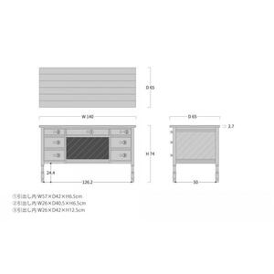 旭川家具 山室家具製作所 カステリア 両袖机_04710