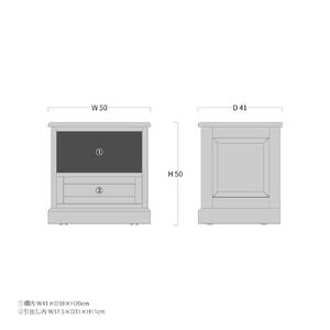 旭川家具 山室家具製作所 民芸家具 北の匠 No.12 サイドテーブル_04712