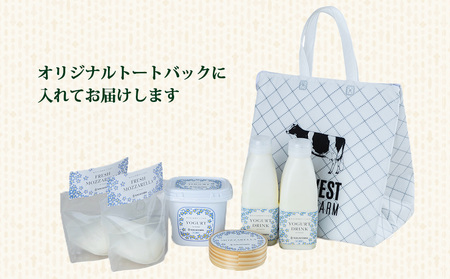 チーズ・ヨーグルト詰め合わせセット（飲むヨーグルト、固形ヨーグルト、フレッシュモッツァレラチーズ、熟成モッツァレラチーズ ）【永井農場】｜ナガイファーム