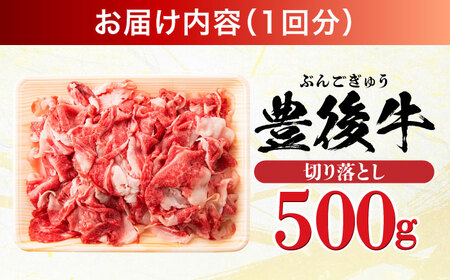 【全3回定期便】【使いやすい！】 おおいた豊後牛 牛肉 切り落とし 500g 牛肉切り落とし 豊後牛 [AREI041]