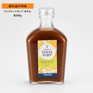 ジンジャーシロップ　みかん　2本セット◇
