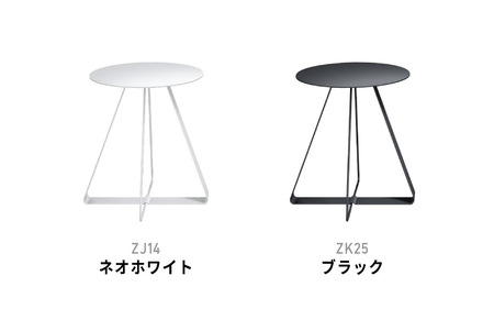 ＮＥＬ　カフェテーブル　タイプＡ　丸天板　ZK25(ブラック)