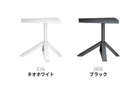 ＮＥＬ　カフェテーブル　タイプＢ　オーバーハング天板　ZK25(ブラック)