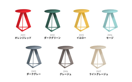 ＮＥＬ　カフェテーブル　タイプC　丸天板 アクセントカラー ZH16(グレージュ)