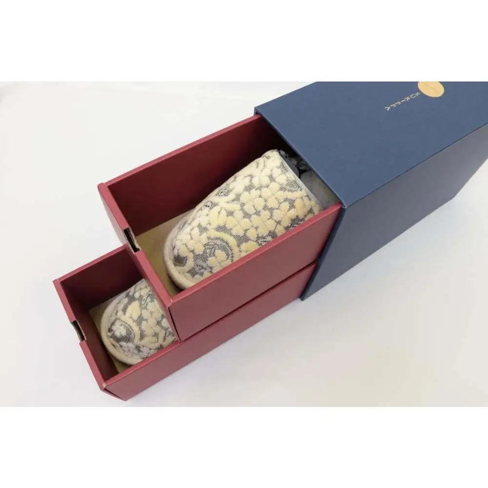 金華山織 うだつ型 スリッパ ベージュ 1足 約23.5cm～26.5cm クローバー 株式会社中矢パイル【KSK4】
