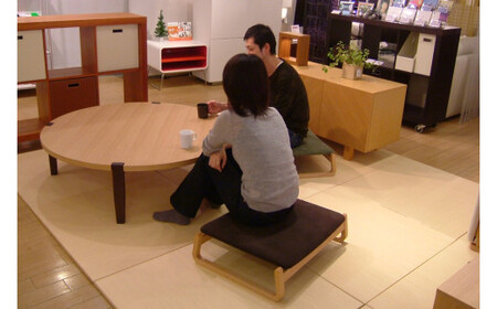 〈星亀椅子工房〉あぐらいす　大　ウォールナット材仕様　grove ＜グローブ＞【11100-1263-4】