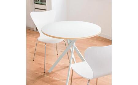 ＆FREL AXカフェテーブル 天板 オフホワイト 直径80cm x 高さ72cm 選べる脚色 全3色　国産家具 組立簡単 家具 机 テーブル インテリア アイボリー ※離島への配送不可