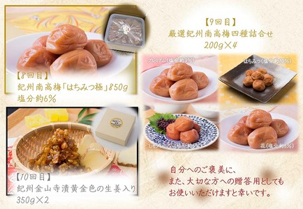 【定期便/毎月配送/全10回】やまだ厳選10品 | 梅干し 味噌