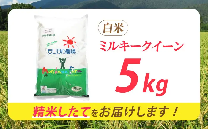 低農薬栽培 ミルキークイーン 白米5kg[AQBL023] 白米