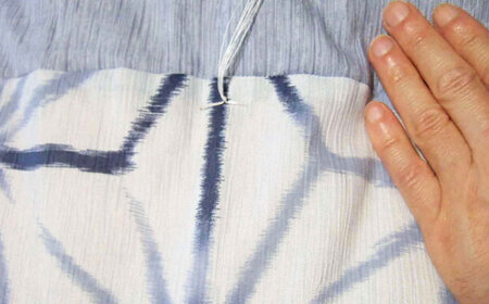 高島ちぢみ肌掛布団-麻柄　夏用肌掛布団[AQBN009] 掛け布団