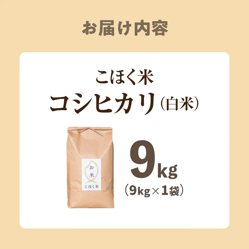 白米 令和7年産 コシヒカリ9kg[AQAK004]白米