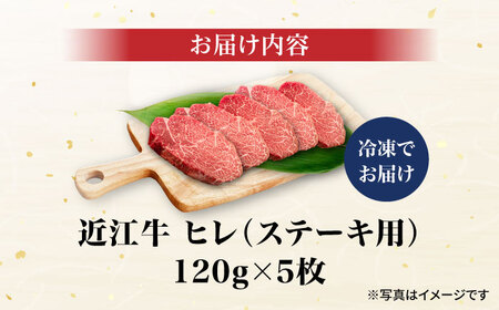 近江牛ヒレ120g×5[AQCS009] 近江牛 牛肉 ヒレステーキ