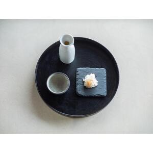 ROUND RAYSTRAY S墨漆 ｜トレー プレート お皿 皿 食器 インテリア