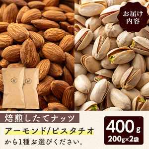 鮮度抜群！焙煎したてナッツ(ピスタチオ)(計400g・200g×2袋) 焙煎 甘い ローストおやつ おつまみ 【m70-09】【N BLOOD COFFEE ROASTERS】