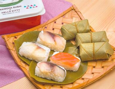 ハローキティ 柿の葉寿司4種7個入 株式会社中谷本舗 ゐざさ 6-287