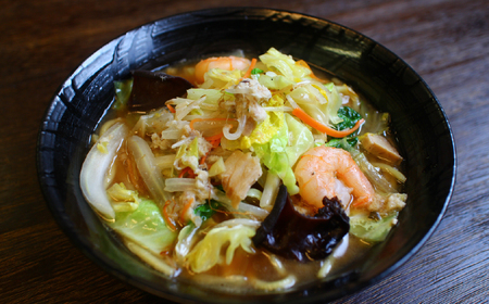 【県産品新作展 優秀賞】九十九島ひらまさちゃんぽん 具材入り3食セット【麺や潮風】本場 長崎 佐世保 ちゃんぽん 