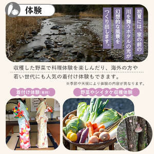  一般財団法人 観光まちづくり佐伯 【ふるさと納税】農泊体験・藤の郷 ペア1泊2食(ペアチケット) 体験 宿泊体験 チケット 民泊 宿泊 農村 食事付き 大分県 佐伯市【HD240】【さいき本舗 城下堂】