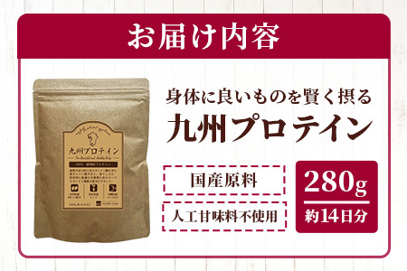 九州 プロテイン 280g (約14日分) ビーツ 高オレイン酸 大豆 沖縄県産 さとうきび スーパーフード 植物性 プロテイン 黒糖 国産 原料 美容 健康 115-0605