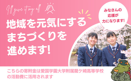 【思いやり型返礼品】母校応援 ふるさと納税 愛国学園大学附属龍ケ崎高等学校【寄附金額 2,000円】 | 思いやり型 返礼品 教育支援 母校支援 母校 応援 支援 愛国学園高校 愛国 愛龍高 茨城県 龍ケ崎市
