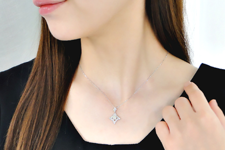 ネックレス プラチナ PT900 ダイヤモンド 1.0ct ベリーライトイエロー ひし形 1カラット ペンダント【f073-pt】 [株式会社オーダーメイドジュエリーメイ 山梨県 韮崎市 20742946]