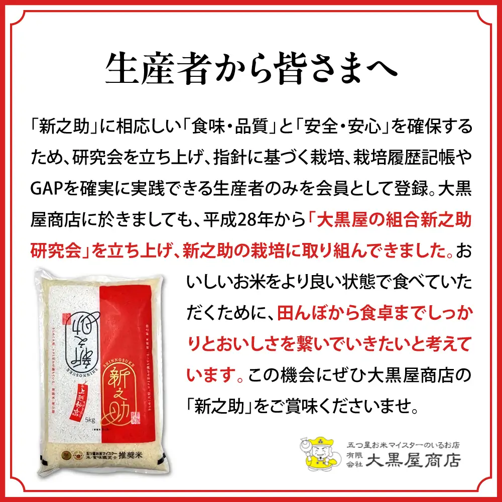 【定期便】【2026年7月上旬より発送】新潟県上越・妙高産新之助5kg×2回（計10kg）