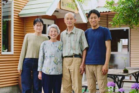 和紙染草花文四角皿 (H025108)
