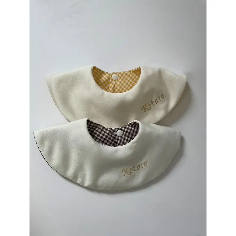 シルクの贈り物 名入れベビースタイ　2枚セット