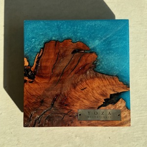 ウッドレジン 台座15cm×15cm　[インテリア 木材 レジン 樹脂 台座 キャンプ 鑑賞用 手作り ハンドメイド おしゃれ プレゼント 加東市 兵庫県]