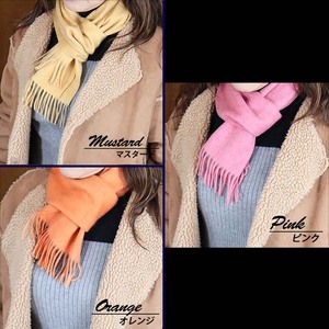 高級 カシミヤ100％ 薄手 プチマフラー 無地 66301 レディース 内モンゴル産 ブルー ／ まちづくり観光振興機構 通勤 通学 プレゼント ギフト 奈良県 田原本町