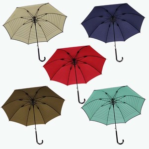 強風対策 耐風傘 雨傘 レディース 長傘 ボーダー ワンタッチジャンプ 162003 ワイン ／ まちづくり観光振興機構 折りたたみ カジュアル 通勤 通学 奈良県 田原本町