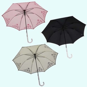 晴雨兼用傘 レディース 長傘 60cm ローズ柄 ワンタッチジャンプ 165208 ピンク ／ まちづくり観光振興機構 UV防止加工 紫外線対策 全天候型 奈良県 田原本町