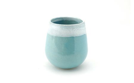 【波佐見焼】Folk Design 片口酒器・盃 青釉白唐津流し 2点セット【玉有】[IE59]