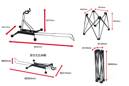 アルミ・クロモリフレーム用ディスプレイ＆メンテナンススタンド「iWA2 PRO」 [0750]